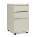 Alera Technologies 14.87 x 19.12 in. Three-Drawer Metal Pedestal File with Full Length Pull - Putty PBBBFPY